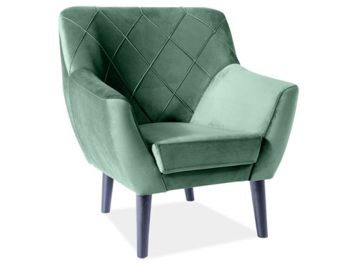 Fotel KIER 1 VELVET zielony
