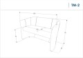 Sofa TM-2-wymiary