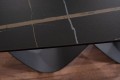 Stół INFINITY czarny marmur blat Azario black