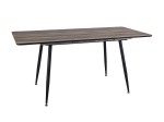 Stół do jadalni REMUS 120x80 orzech vintage/czarny mat