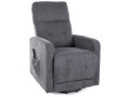 Fotel elektrycznie rozkładany z funkcją pionizacji Otus II Brego ciemny szary