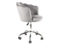 Fotel obrotowy ROSE VELVET szary