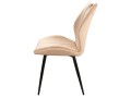 Tapicerowane krzesło welurowe ARCO VELVET