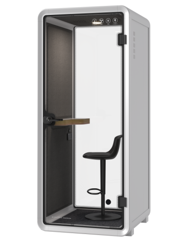 kabina akustyczna do biura, kabina wyciszająca do pracy, ergonomiczne siedzisko, kup kabinę akustyczną, Small booth, innowacyjne rozwiązania dla biur,