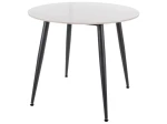 Stół okrągły fi 90 RION biały/czarny Signal