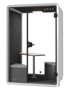 Kabina akustyczna do biura dwuosobowa Medium Booth  biały/szary ST 