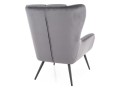 Fotel LOUIS VELVET szary