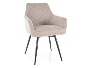 Krzesło fotelowe SERVIO BREGO jasno beżowe