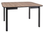 Stół rozkładany DANTE II dąb artisan/czarny Signal