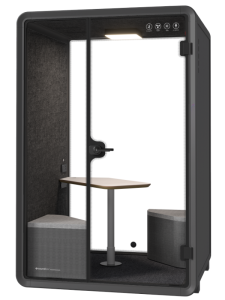 Kabina akustyczna do biura dwuosobowa Medium Booth czarny/szary ST 