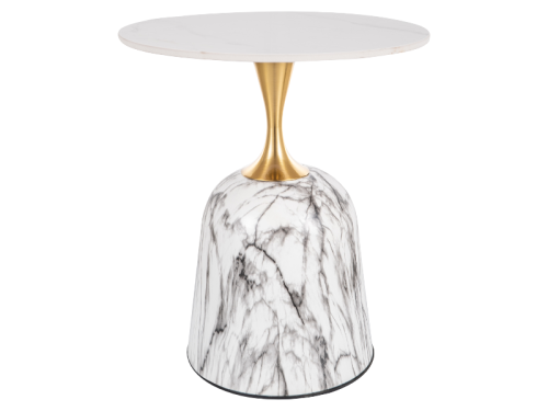 Stolik FAMA biały efekt marmuru