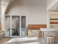 budka akustyczna, kabina do nauki, kabina do skupienia, meble akustyczne, nowoczesna strefa wyciszenia, modern office pod, kabina do spotkań szara,