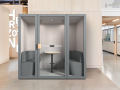 budka do rozmów telefonicznych,  nowoczesna kabina akustyczna do biura, work pod, ergonomiczne biuro, nowoczesna kabina storm,