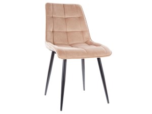Krzesło CHIC VELVET beżowe Signal