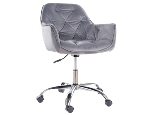 Fotel obrotowy Q-190 Velvet szary