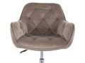 Fotel obrotowy tapicerowany aksamitem SIGNAL
