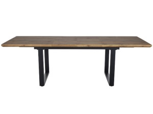 Stół rozkładany do jadalni UMBERTO II dąb artisan/czarny 160(240)x90