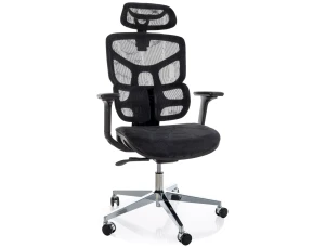 FOTEL OBROTOWY EQ-1 CZARNY