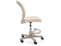fotel do biurka dla dziecka, fotel obrotowy beżowy młodzieżowy, ergonomiczny fotel dziecięcy, fotel dla chłopca