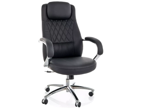 fotel obrotowy Q-07 czarny, fotel biurowy czarny, siedzisko biurowe, fotel biurowy ergonomiczny czarny nowoczesny