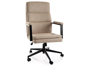 FOTEL OBROTOWY Q-090 C. BEŻ TAP. 260