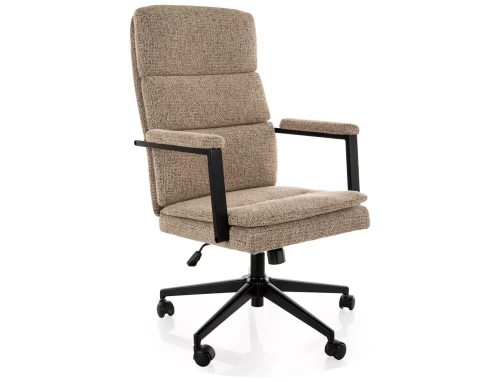 fotel obrotowy, fotel komputerowy, stylowy fotel biurowy beżowy, fotel do gabinetu ciemny beż, ergonomiczny, wygodny, miękkie siedzisko, polski sprzedawca,