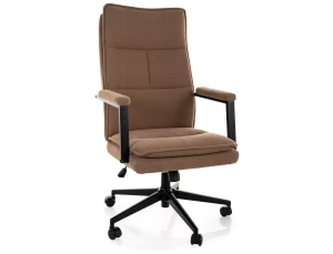 FOTEL OBROTOWY Q-091 C.BEŻ TAP.260