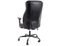 fotel biurowy czarny obrotowy, fotel ergonomiczny do biurka, wygodny fotel biurowy do pracy przy komputerze, stylowy fotel biurowy nowoczesny design,