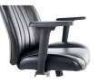 fotel komputerowy czarny, fotel do home office, ergonomiczne krzesło biurowe czarne z podłokietnikami,