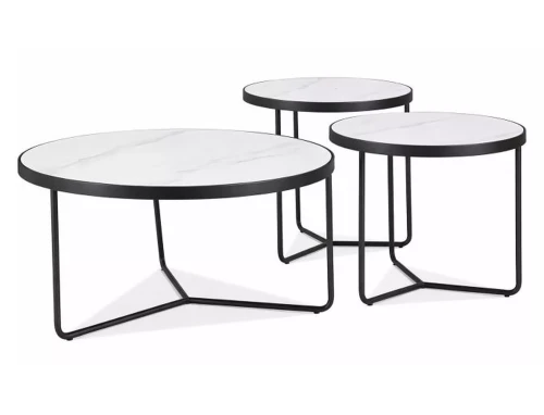 ława demeter, stolik kawowy ceramiczny, stolik biały, zestaw stolików kawowych, nowoczesna ława do salonu, stolik pomocniczy, ława 3w1, stolik imitacja kamienia, meble do salonu nowoczesne, stolik loft, stolik japandi, styl minimalistyczny