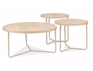 Ława DEMETER travertine/kaszmir (ZESTAW)