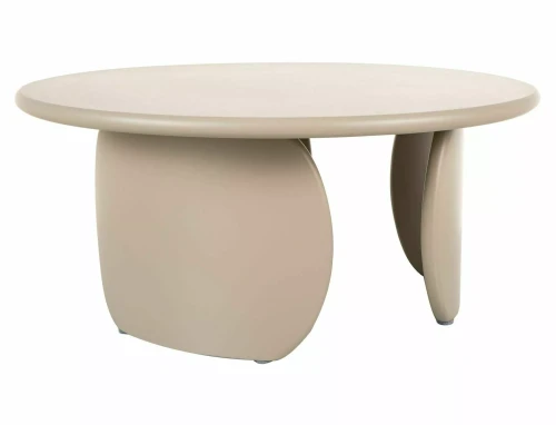 ława okrągła 80 cm, stolik kawowy beżowy, loft