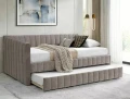 Łóżko młodzieżowe rozsuwane z dodatkowym spaniem  ALFIE RAVEN 120x200 ciemny beż
