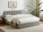 Łóżko tapicerowane 140x200 MONTREAL RAVEN szary
