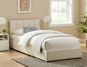 Łóżko tapicerowane  90x200 MONTREAL RAVEN beżowe