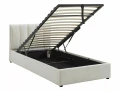Łóżko tapicerowane  90x200 MONTREAL RAVEN beżowe stelaż