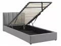 Łóżko tapicerowane 90x200 MONTREAL RAVEN szare
