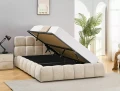 Łóżko tapicerowane 140x200 PARMA RAVEN beżowe