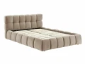Łóżko tapicerowane PARMA VELVET 140x200 ciemny beż