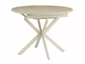 Stół rozkładany 100(135)x100 GASTON CERAMIC Travertine beż - stelaż kaszmir