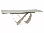 Stół rozkładany 160(240)x95 INFINITY CERAMIC beż Travertine - stelaż kaszmir 