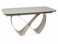 Stół rozkładany 160(240)x95 INFINITY CERAMIC beż Travertine - stelaż kaszmir  aranżacja
