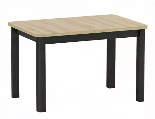 Nowoczesny Stół rozkładany 120(200)x 80 OSKAR dąb artisan - stelaż czarny