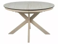 Stół rozkładany 120(160)x120 PORTO CERAMIC beż Travertine - stelaż kaszmir