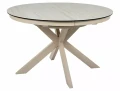 Stół rozkładany 120(160)x120 PORTO CERAMIC beż Travertine - stelaż kaszmir