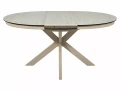 Stół rozkładany 120(160)x120 PORTO CERAMIC beż Travertine - stelaż kaszmir