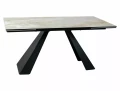 Stół rozkładany 160(240)x90 SALVADORE CERAMIC beż Onice Oro - stelaż czarny