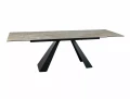 Stół rozkładany 160(240)x90 SALVADORE CERAMIC beż Onice Oro - stelaż czarny