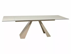 Stół rozkładany 160(240)x90 SALVADORE CERAMIC beż Travertine - stelaż kaszmir 