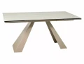 Stół rozkładany 160(240)x90 SALVADORE CERAMIC beż Travertine - stelaż kaszmir